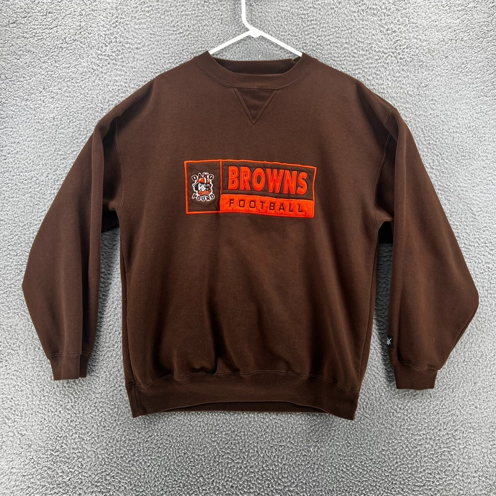 Vintage 90s Cleveland Browns Dawg Pound Crewneck Sweatshirt Men's Large Puma Tag
